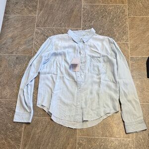 Rails Light Blue Button-Up Shirt